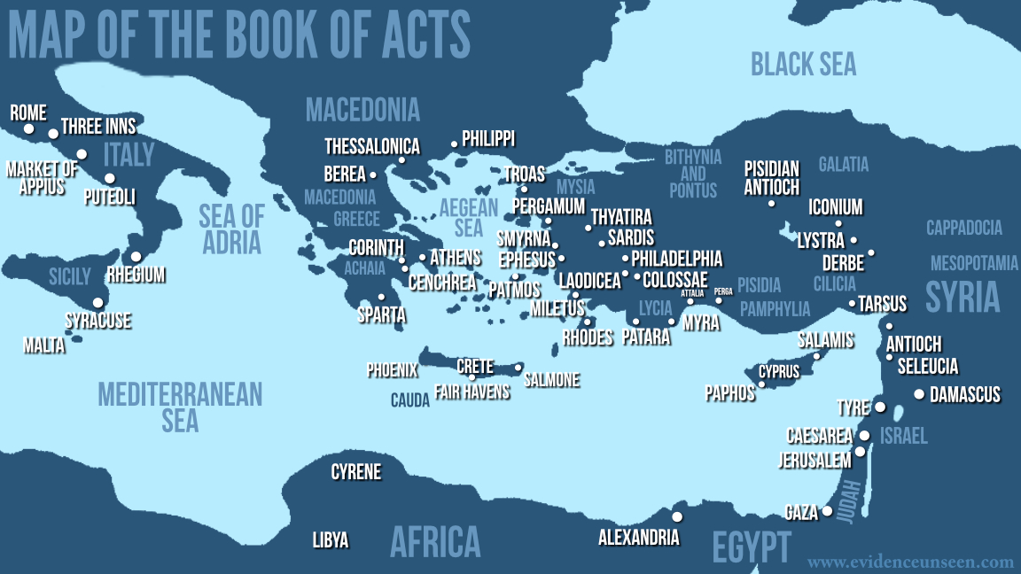 Acts 8 Map